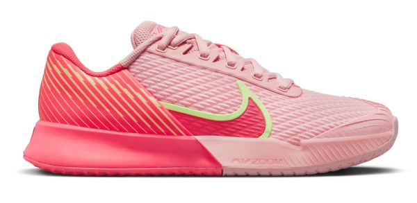 Damen-Tennisschuhe Nike Zoom Vapor Pro 2 HC - pink bloom/adobe/hot punch/barely volt
