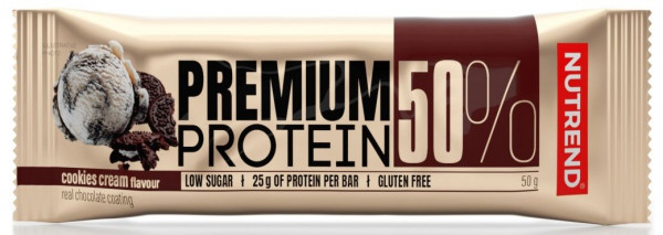 Baton Nutrend Premium Protein Bar 50 - cookies cream