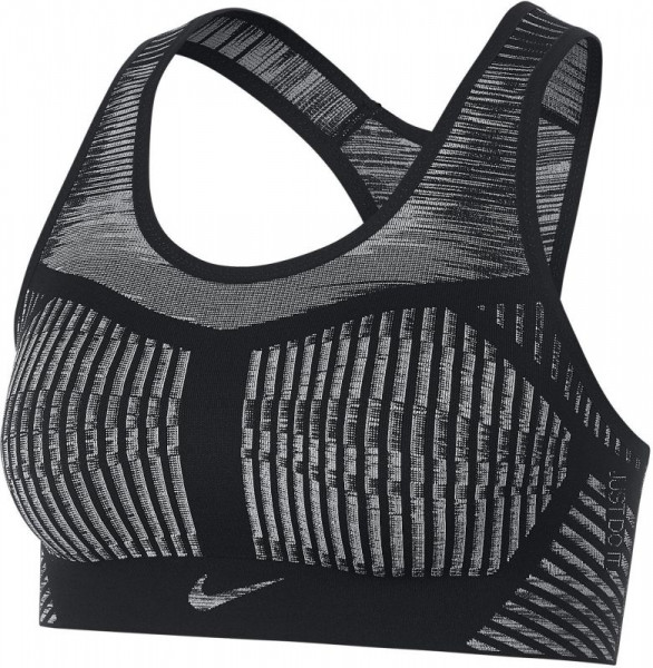 Sportski grudnjak Nike FE/NOM Flyknit Bra W - black/white