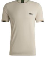 T-shirt pour hommes BOSS x Matteo Berrettini Waffle-Fabric - Beige