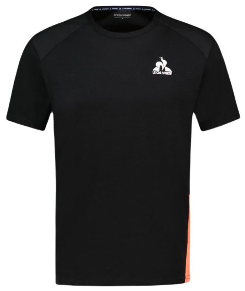 Camiseta de hombre Le Coq Sportif Training T-Shirt Short Sleeve N°1 - Naranja, Negro
