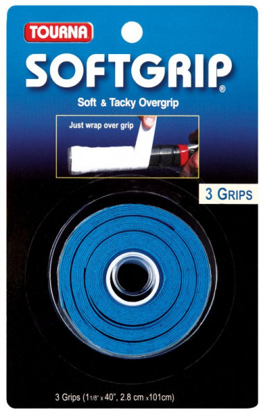 Tourna Soft Grip (3 vnt.) - blue