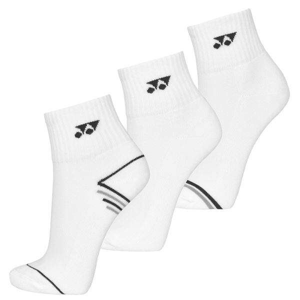 Zokni Yonex Quarter Socks 3P - white