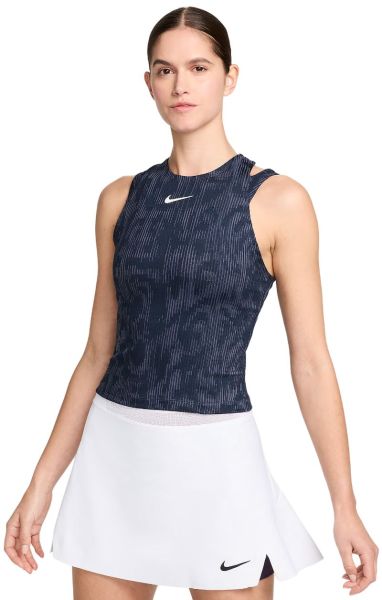 Damen Tennistop Nike Court Dri-Fit Slam RG Tank Top - Schwarz, Weiß