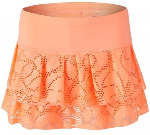 Girls' skirt Lucky in Love Girls Eyelet Go Lace Flounce Skirt - orange frost