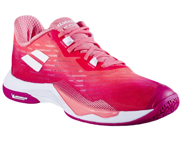 Chaussures de badminton/squash pour femmes Babolat Shadow Tour 5 - raspberry