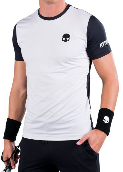 Herren Tennis-T-Shirt Hydrogen Padel Team Tech Tee Man - black/white