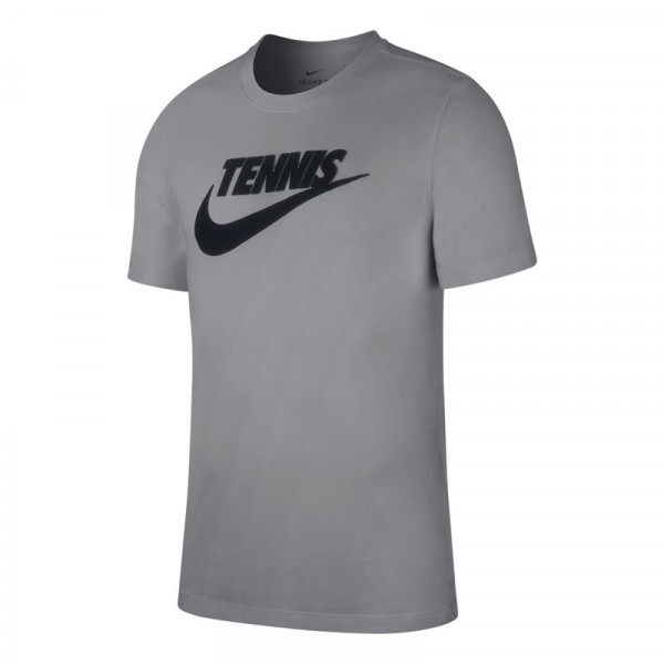  Nike Court Tee Tennis GFX - dark grey heather/black