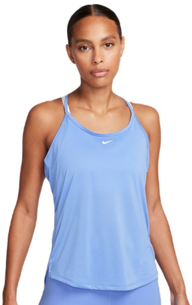 Damen Tennistop Nike Dri-Fit One Elastika Standard Fit Tank - polar/white
