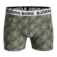 Bokserice Björn Borg Core Boxer 2P - green/print Bokserice Björn Borg Core Boxer 2P - green/print