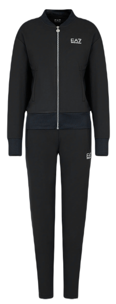 Damen Tennistrainingsanzug EA7 Woman Jersey Tracksuit - black