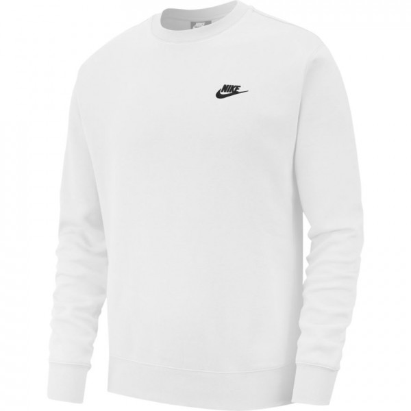 Muška sportski pulover Nike Swoosh Club Crew M - white/black