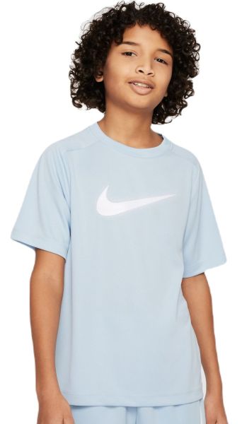 Boys' t-shirt Nike Kids Dri-Fit Multi+ Top - light armory blue/white