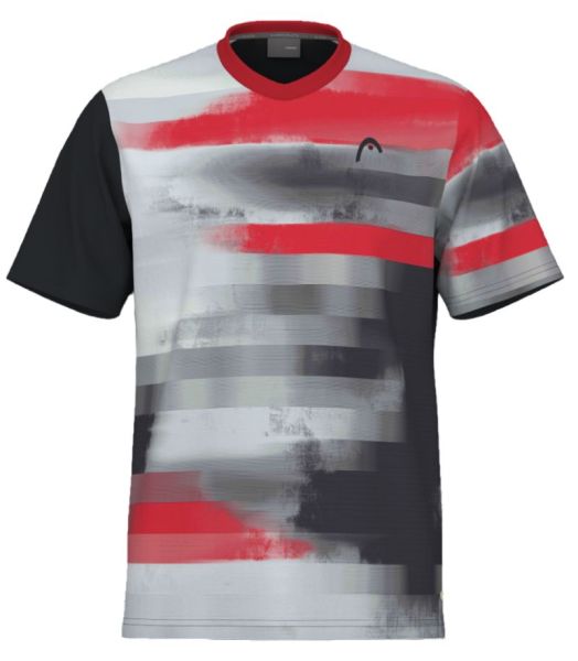 Herren Tennis-T-Shirt Head Topspin T-Shirt - black/print vision