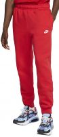 Męskie spodnie tenisowe Nike Sportswear Club Fleece M - university red/uniwersity red/white