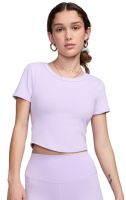 Maglietta Donna Nike One Fitted Dri-Fit Short Sleeve Top - lilac bloom/black