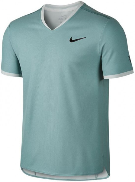  Nike RF Dry V-Neck Top - cannon/electric green/light silver/black