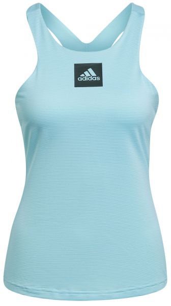 Marškinėliai moterims Adidas Paris Tennis Y-Tank Top W - pulse aqua/black