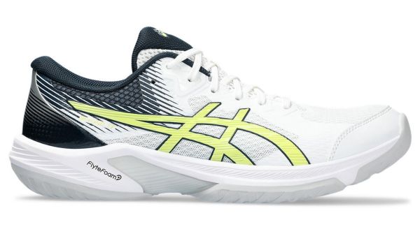 Pantofi de badminton/squash pentru bărbați Asics Beyond FF - white/glow yellow
