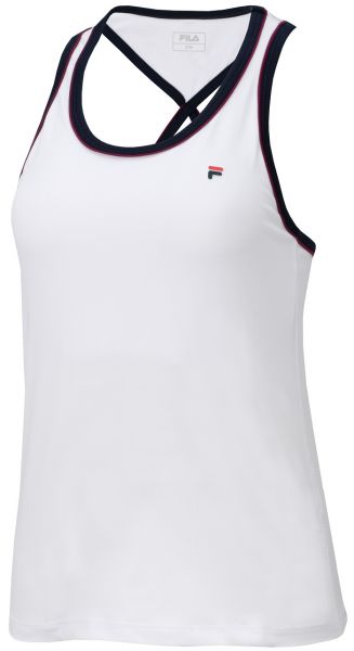 Damski top tenisowy Fila Top Jodie - white/navy comb