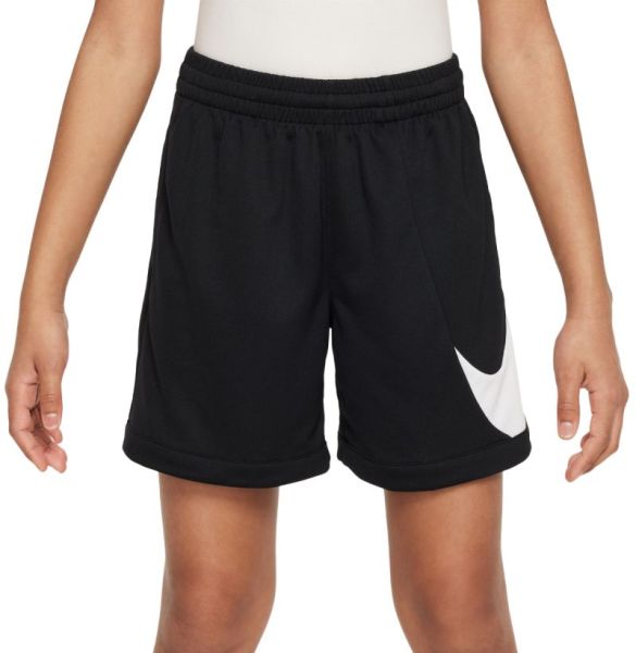 Boys' shorts Nike Kids Dri-Fit Multi+ Swoosh - Black