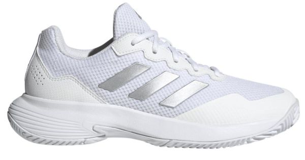 Damen-Tennisschuhe Adidas GameCourt 2 W - cloud white/silver metallic/cloud white