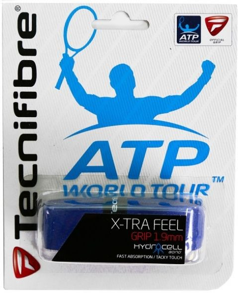 Tennis Basisgriffbänder Tecnifibre X-Tra Feel blue 1P