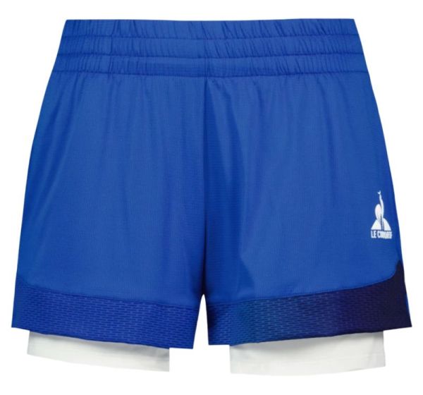 Shorts de tennis pour femmes Le Coq Sportif Tennis Pro Short 24 N°2 - Bleu