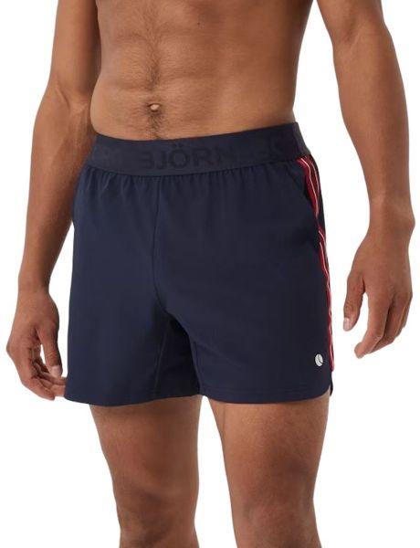 Shorts de tennis pour hommes Björn Borg Borg Ace Retro - Bleu