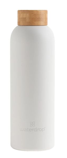 Bidon Waterdrop Thermo Steel 600ml - Blanc