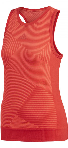 Damen Tennistop Adidas Match Code Tank - scarlet