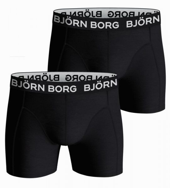 Męskie bokserki sportowe Björn Borg Essential Boxer 2P - black