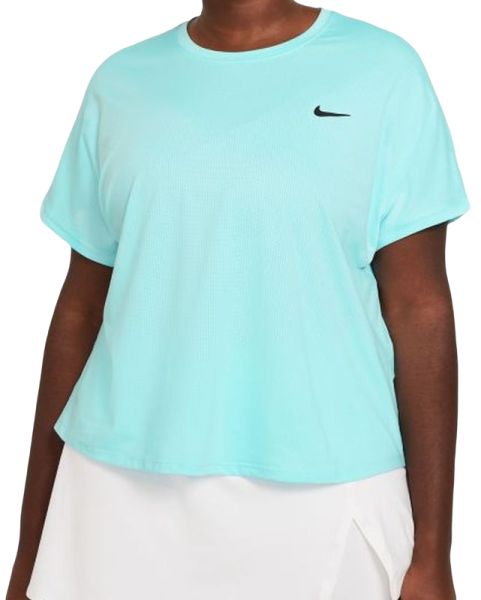 Marškinėliai moterims Nike Court Dri-Fit Victory Top SS Plus Line W - copa/black