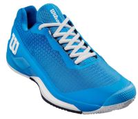 Vīriešiem tenisa apavi Wilson Rush Pro 4.0 Clay - french blue/white/navy blazer