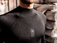 Мъжки компресивни дрехи Compressport 3D Thermo 110g LS Tshirt - black Мъжки компресивни дрехи Compressport 3D Thermo 110g LS Tshirt - black