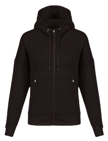 Damen Tennissweatshirt ON Zipped Hoodie - black