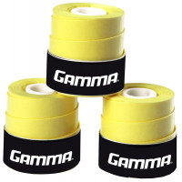 Viršutinės koto apvijos Gamma Grip 2 Overgrip (3 vnt.) - yellow