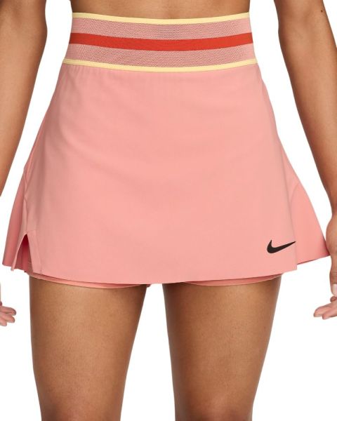 Damen Tennisrock Nike Court Dri-Fit Slam RG Tennis Skirt - Rosa, Schwarz