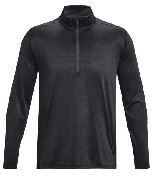 Herren Tennis-Langarm-T-Shirt Under Armour Tech Vent 1/2 Zip - black