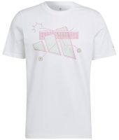 Muška majica Adidas Aeroready Tennis Graphic Tee - white