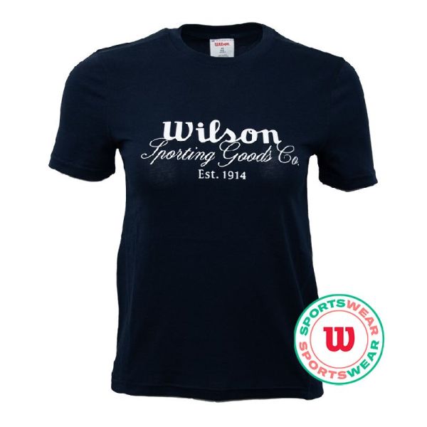 Marškinėliai moterims Wilson Easy T-Shirt - Mėlynas