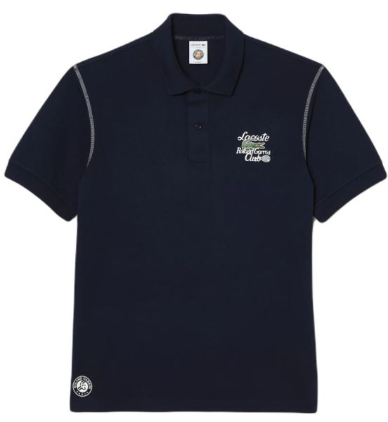 Polo da tennis da uomo Lacoste Sport Roland Garros Edition Pique Polo Shirt - bleu marine