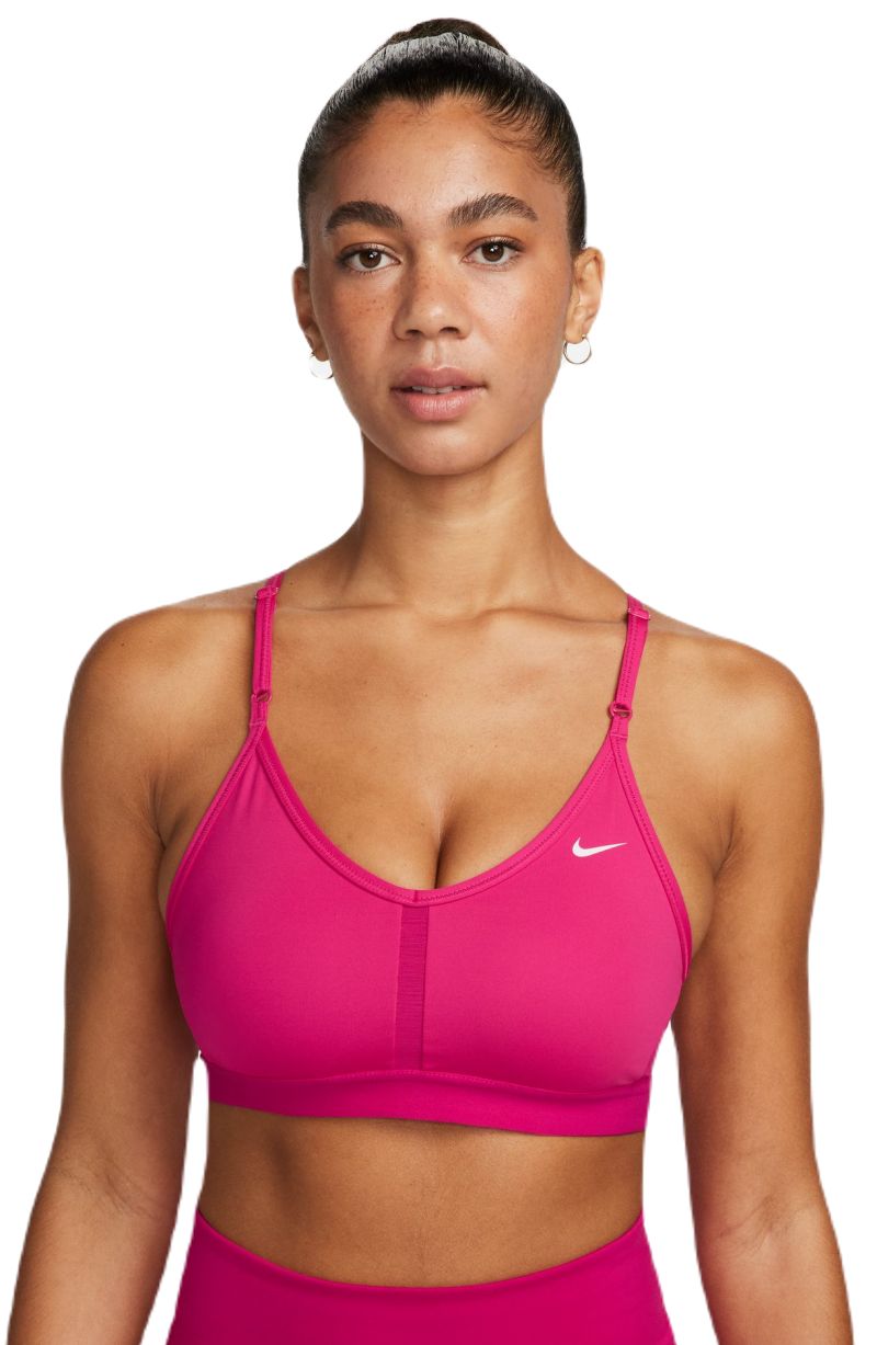 NIKE TRAINING Nike INDY - Sports Bra - Women's - fireberry/white