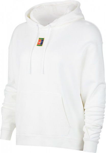 Damska bluza tenisowa Nike Court Heritage Hoodie W - white