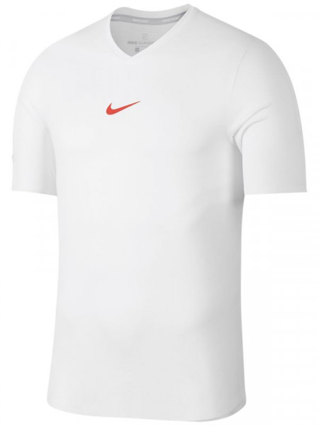  Nike Rafa AeroReact Top - white/white/habanero red