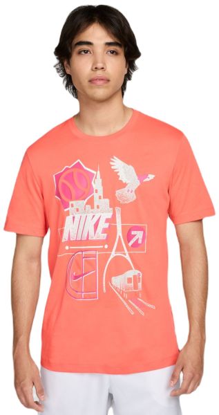 Pánské tričko Nike Court Dri-Fit US Open Tennis - Oranžový