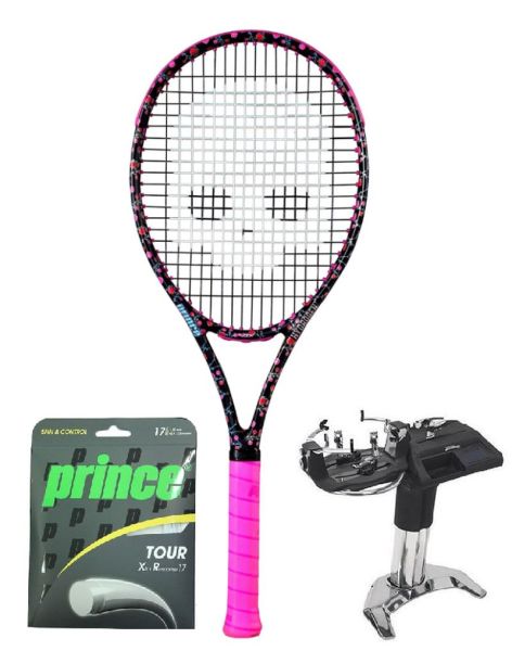 Racchetta Tennis Prince by Hydrogen Lady Mary 265gr + corda + servizio di racchetta