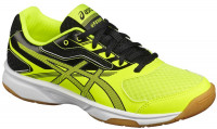 Junior squash shoes Asics UpCourt 2 GS - safety yellow/dark grey/black