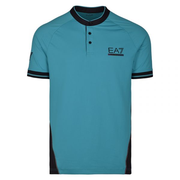 Men's Polo T-shirt EA7 Man Jersey Jumper - ocean dephts