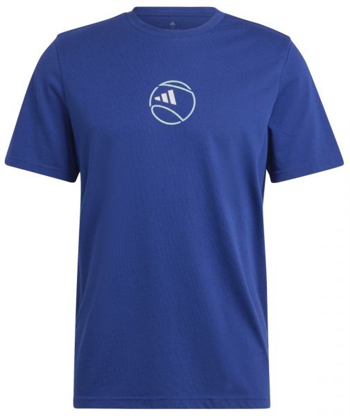 Teniso marškinėliai vyrams Adidas Tennis Cat Graphic T-shirt - victory blue